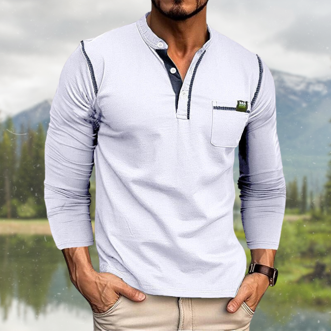 Midas Men’s Shirt | Long Sleeve with Chest Pocket