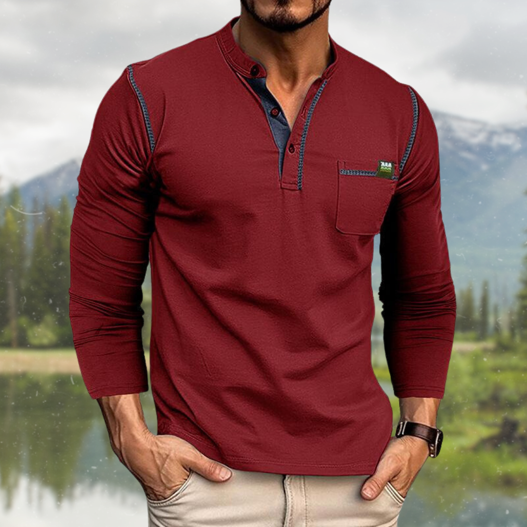 Midas Men’s Shirt | Long Sleeve with Chest Pocket