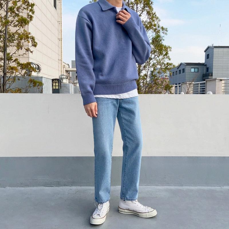 James Button Collar Cardigan | Knit Cardigan for Autumn