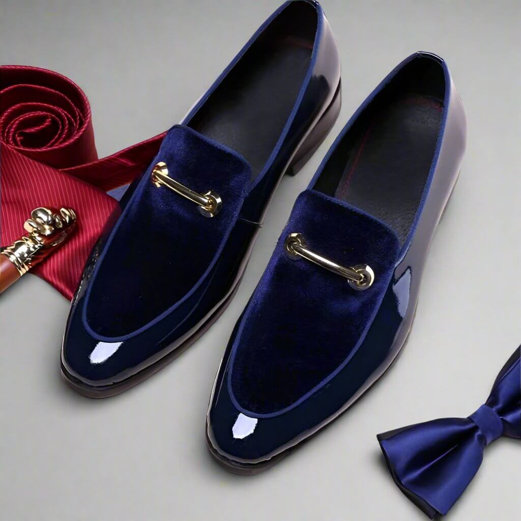 Kean Loafers | Men's Patent Leather Italian-Style Formal Shoes