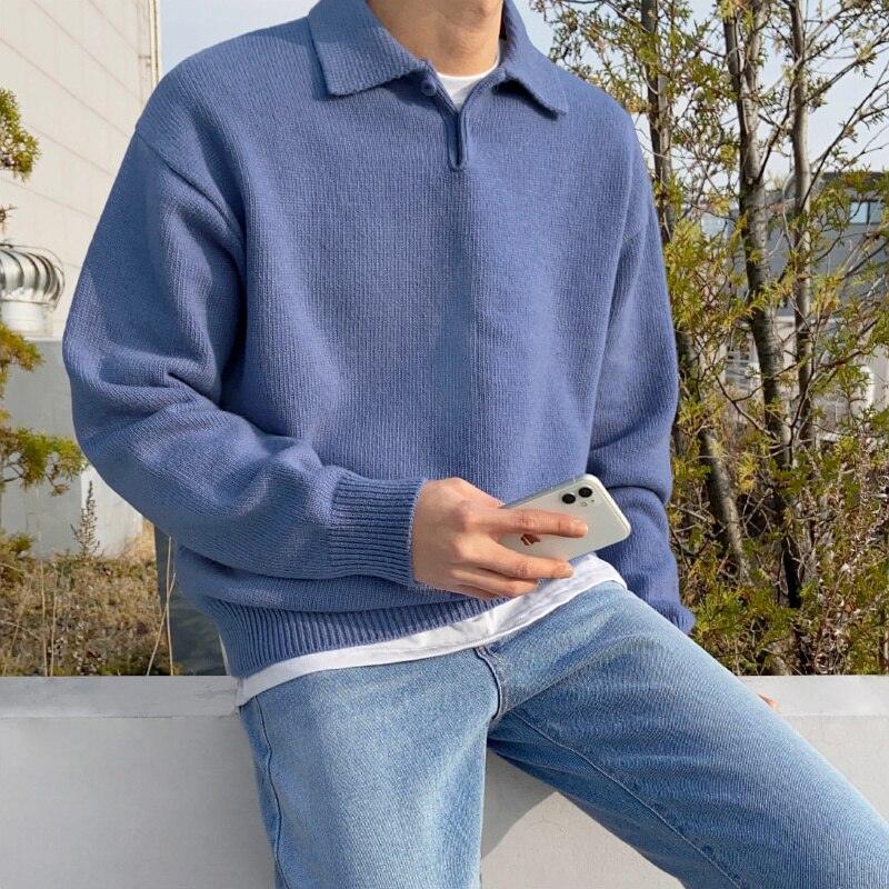 James Button Collar Cardigan | Knit Cardigan for Autumn