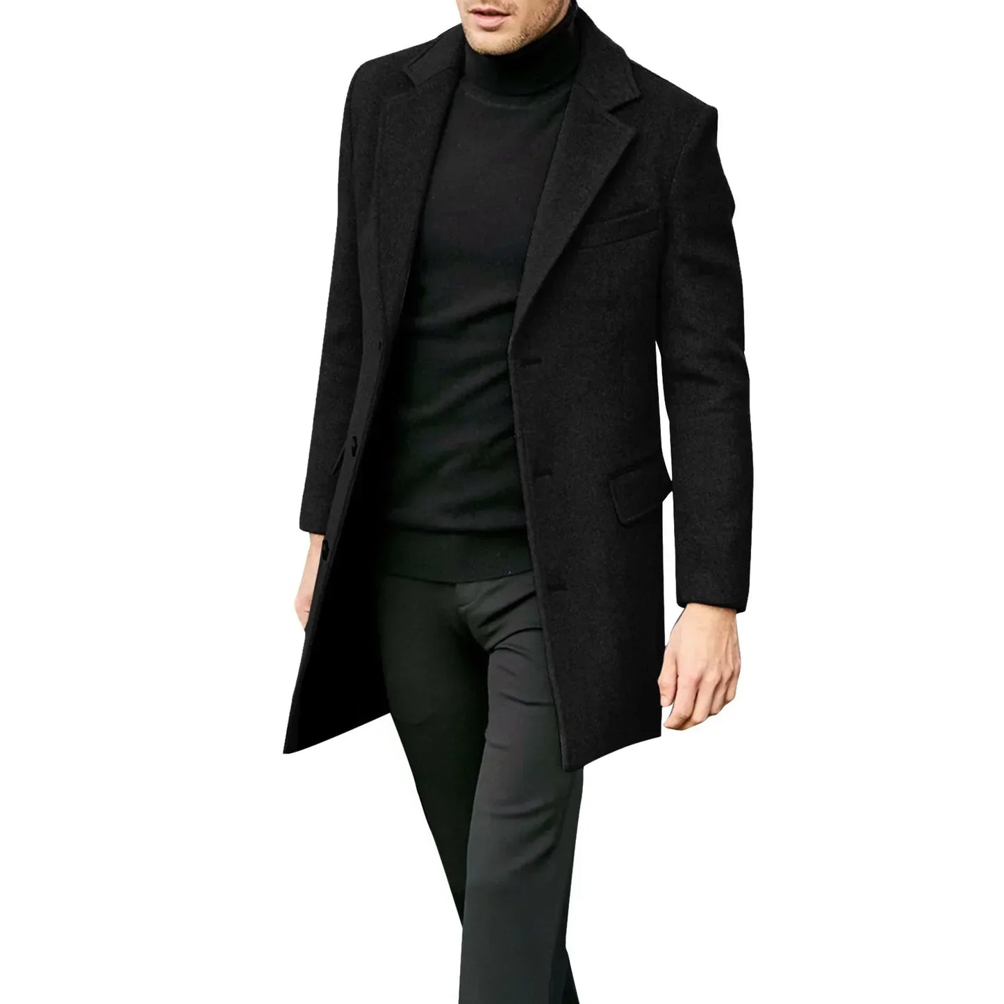 Hadrian Men’s Wool Blazer Coat | Business-Style Windproof Outerwear