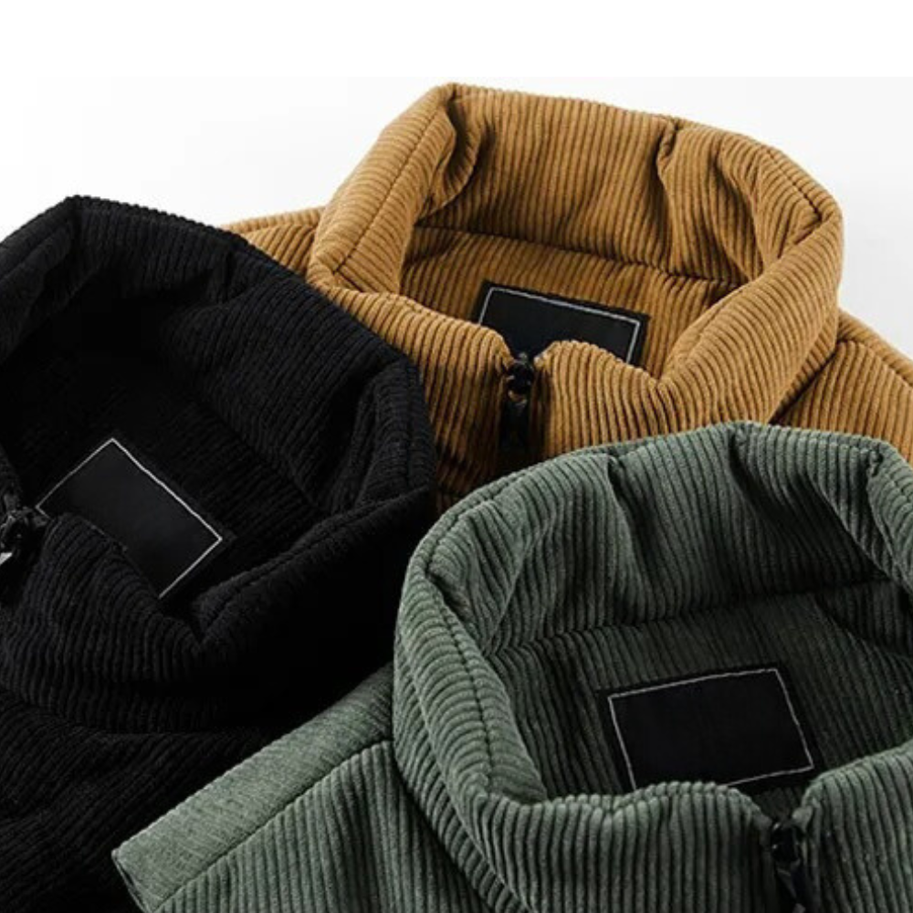 Helmuth Men’s Warm Corduroy Vest | Casual Winter Essential