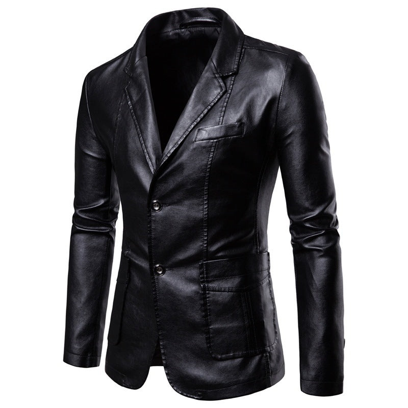 Hendrix Men’s Leather Blazer | Stylish and Versatile Outerwear