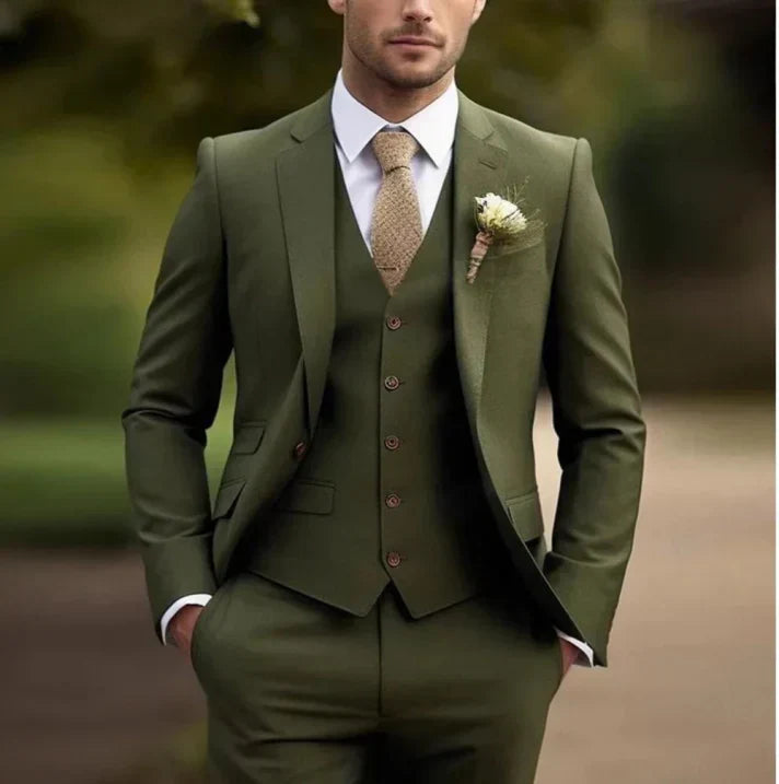 Latham Men's 3-Piece Suit | Blazer, Trousers and Waistcoat Set
