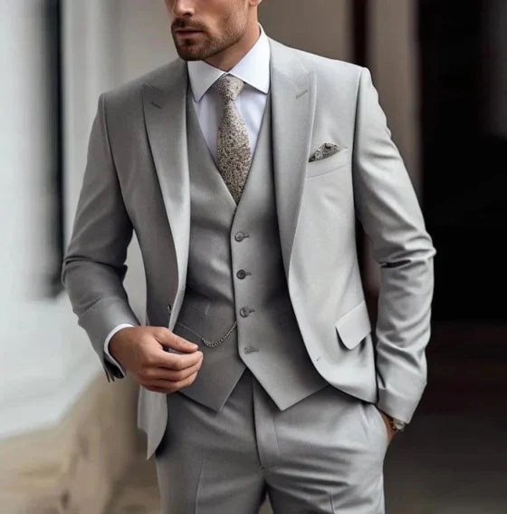 Latham Men's 3-Piece Suit | Blazer, Trousers and Waistcoat Set