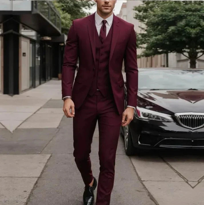 Latham Men's 3-Piece Suit | Blazer, Trousers and Waistcoat Set