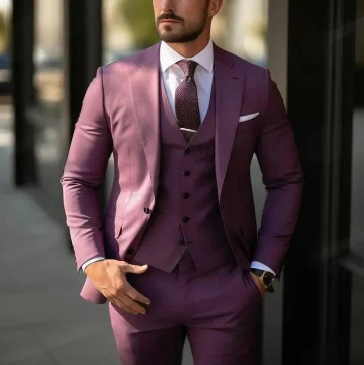 Latham Men's 3-Piece Suit | Blazer, Trousers and Waistcoat Set
