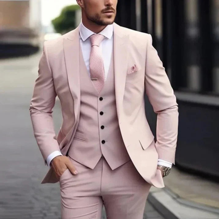 Latham Men's 3-Piece Suit | Blazer, Trousers and Waistcoat Set