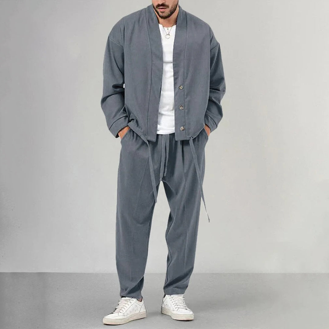 Hobart Men’s Casual Set | Soft & Stylish Formal Look
