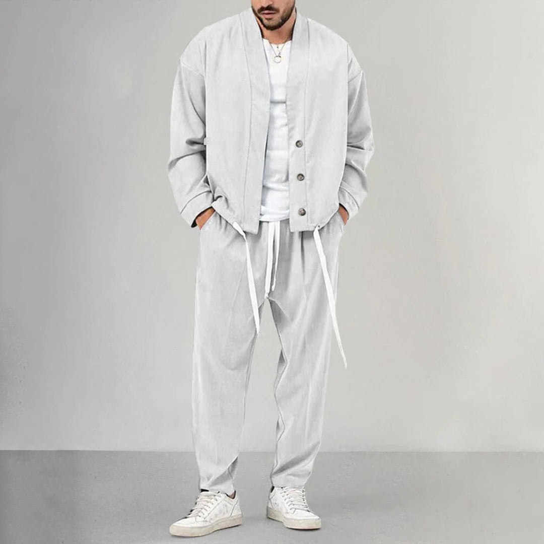 Hobart Men’s Casual Set | Soft & Stylish Formal Look