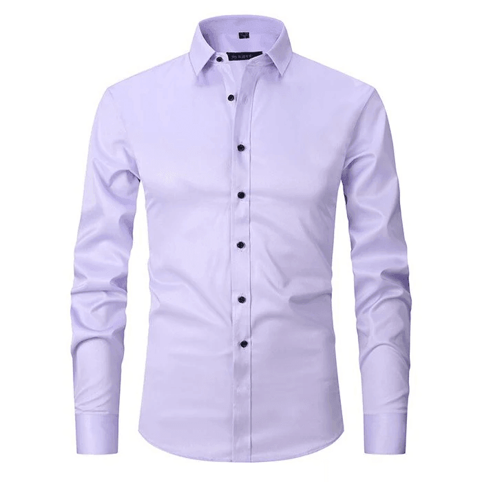 Hollister Men’s Long-Sleeve Polo Shirt | Elastic and Anti-Wrinkle Design