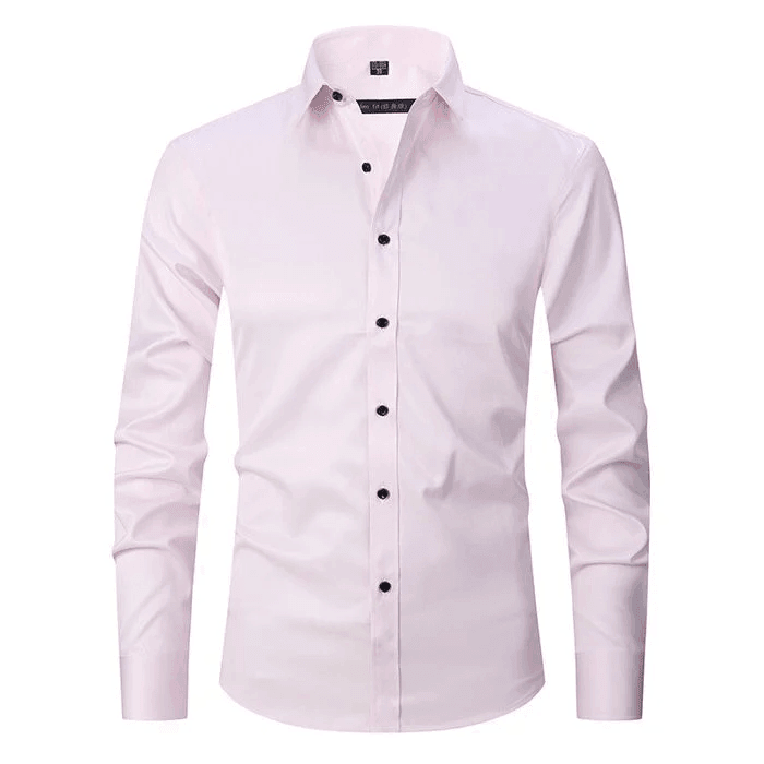 Hollister Men’s Long-Sleeve Polo Shirt | Elastic and Anti-Wrinkle Design