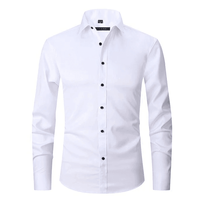 Hollister Men’s Long-Sleeve Polo Shirt | Elastic and Anti-Wrinkle Design