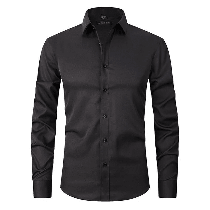 Hollister Men’s Long-Sleeve Polo Shirt | Elastic and Anti-Wrinkle Design