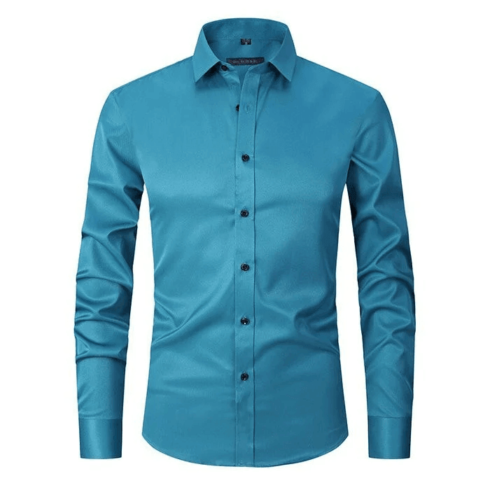 Hollister Men’s Long-Sleeve Polo Shirt | Elastic and Anti-Wrinkle Design