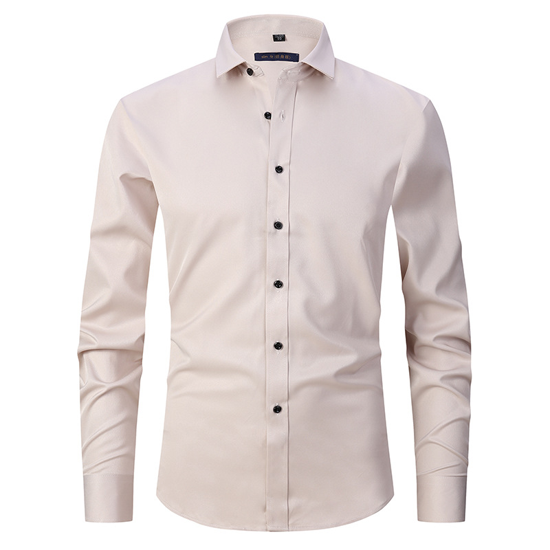 Hollister Men’s Long-Sleeve Polo Shirt | Elastic and Anti-Wrinkle Design