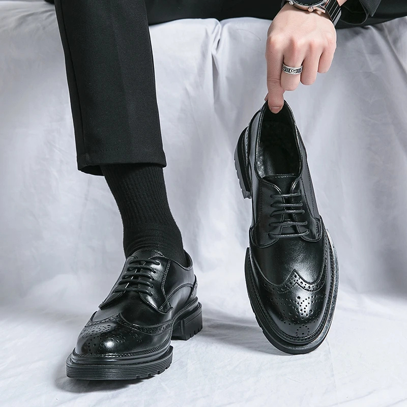 Icarion Dress Shoes | Men's Vintage Wingtip Brogue Shoes