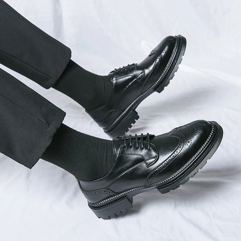 Icarion Dress Shoes | Men's Vintage Wingtip Brogue Shoes