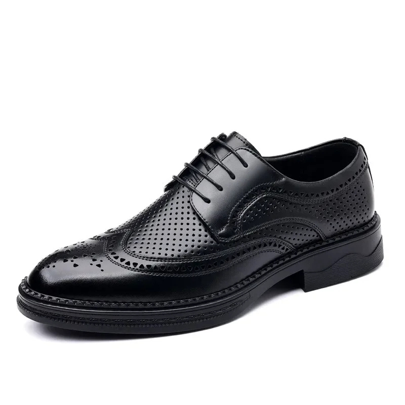 Ichabod Dress Shoes | Men's Refined Vegan Leather Wingtip Oxfords