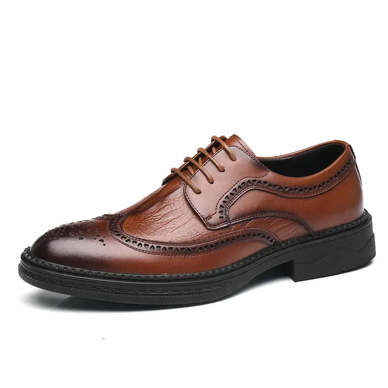 Ichabod Dress Shoes | Men's Refined Vegan Leather Wingtip Oxfords