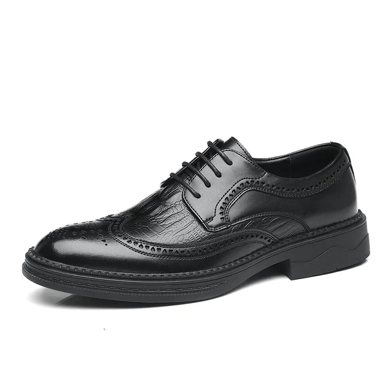 Ichabod Dress Shoes | Men's Refined Vegan Leather Wingtip Oxfords