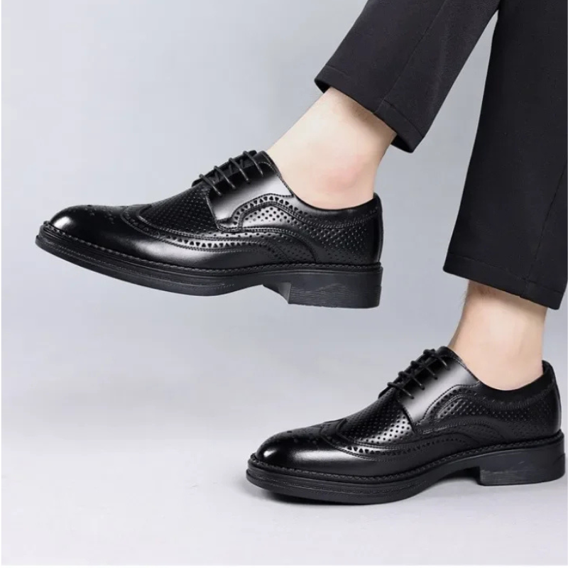 Ichabod Dress Shoes | Men's Refined Vegan Leather Wingtip Oxfords