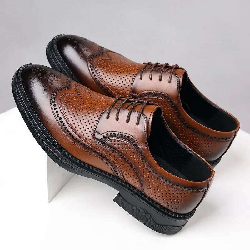 Ichabod Dress Shoes | Men's Refined Vegan Leather Wingtip Oxfords