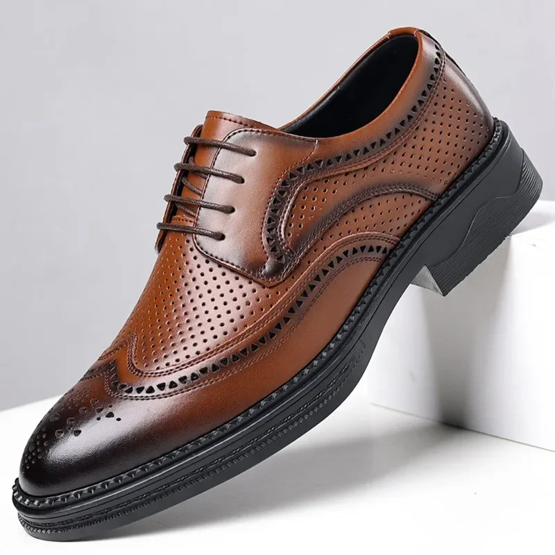 Ichabod Dress Shoes | Men's Refined Vegan Leather Wingtip Oxfords