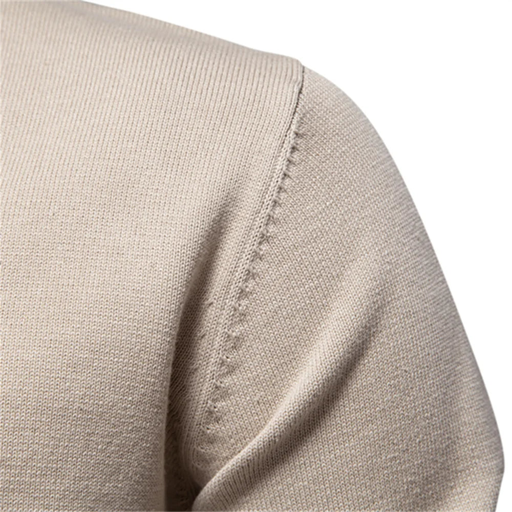 Ifran Sweater | Jerry Men's Solid V-Neck Pullover
