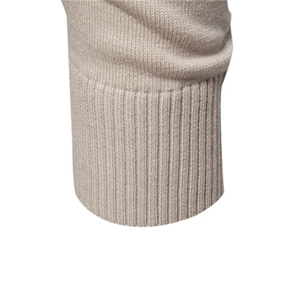 Ifran Sweater | Jerry Men's Solid V-Neck Pullover