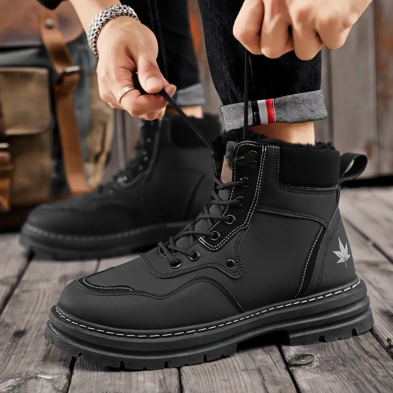 Iskander Snow Boots |Men's Snow Boots with Thick Sole