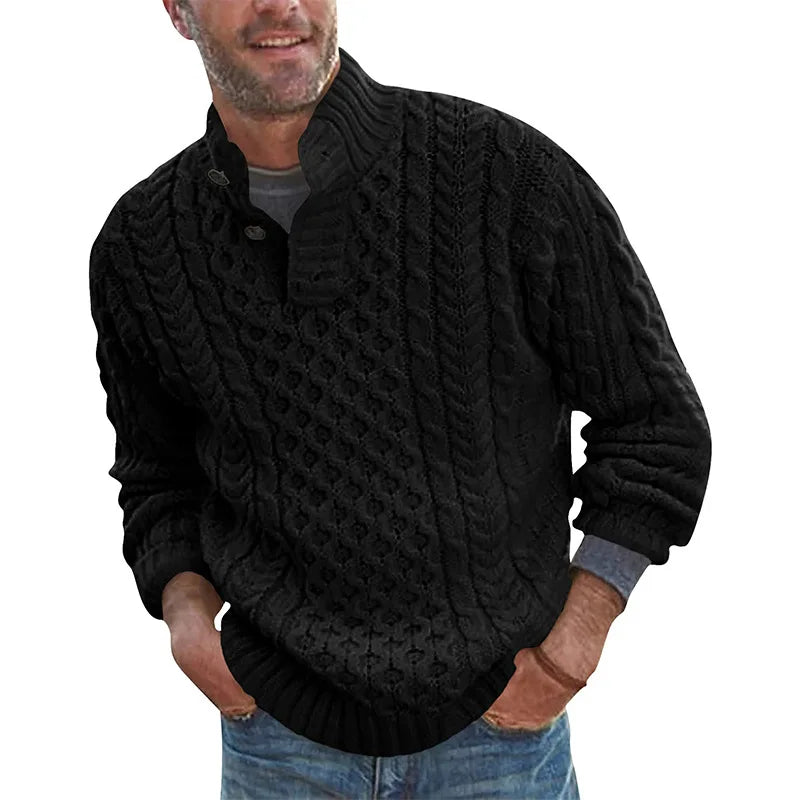 Lindon Men’s Jumper | Cable Knit Sweater for Autumn
