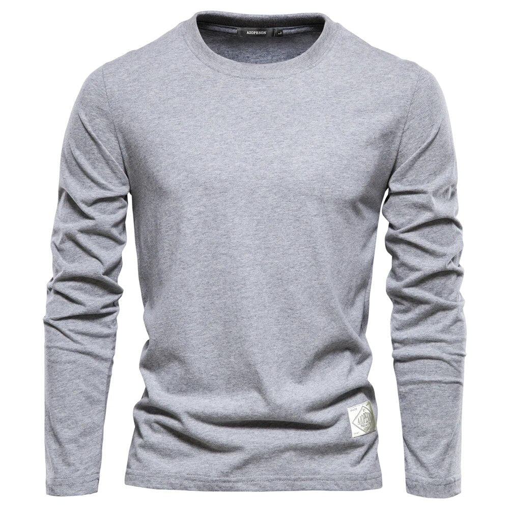 Kenan T-Shirt | Men's Autumn Long Sleeve Classic Crewneck Tee