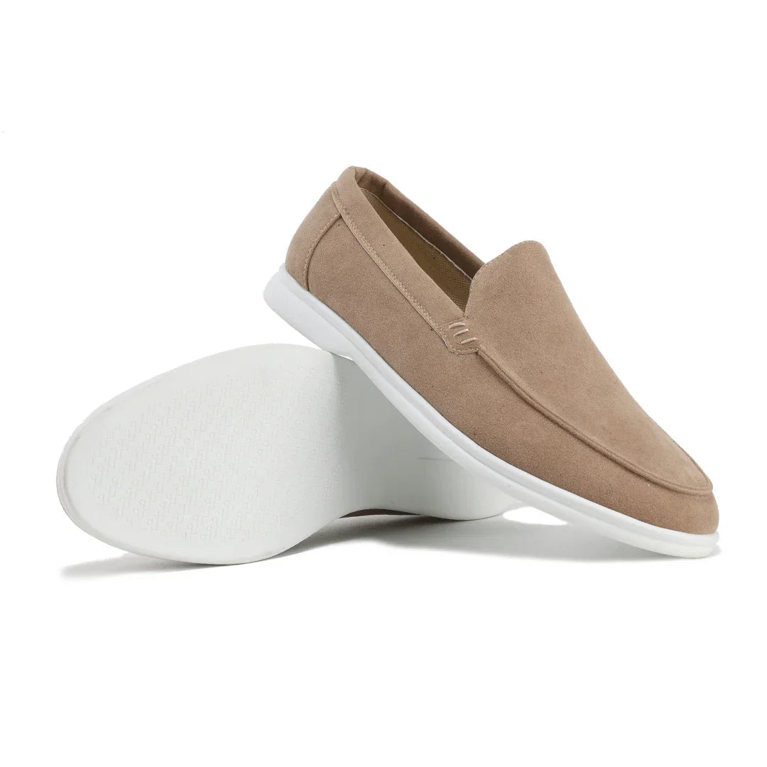 Kamil Men’s Shoes | Suede Slip-On Loafers with Low-Profile Design for Autumn
