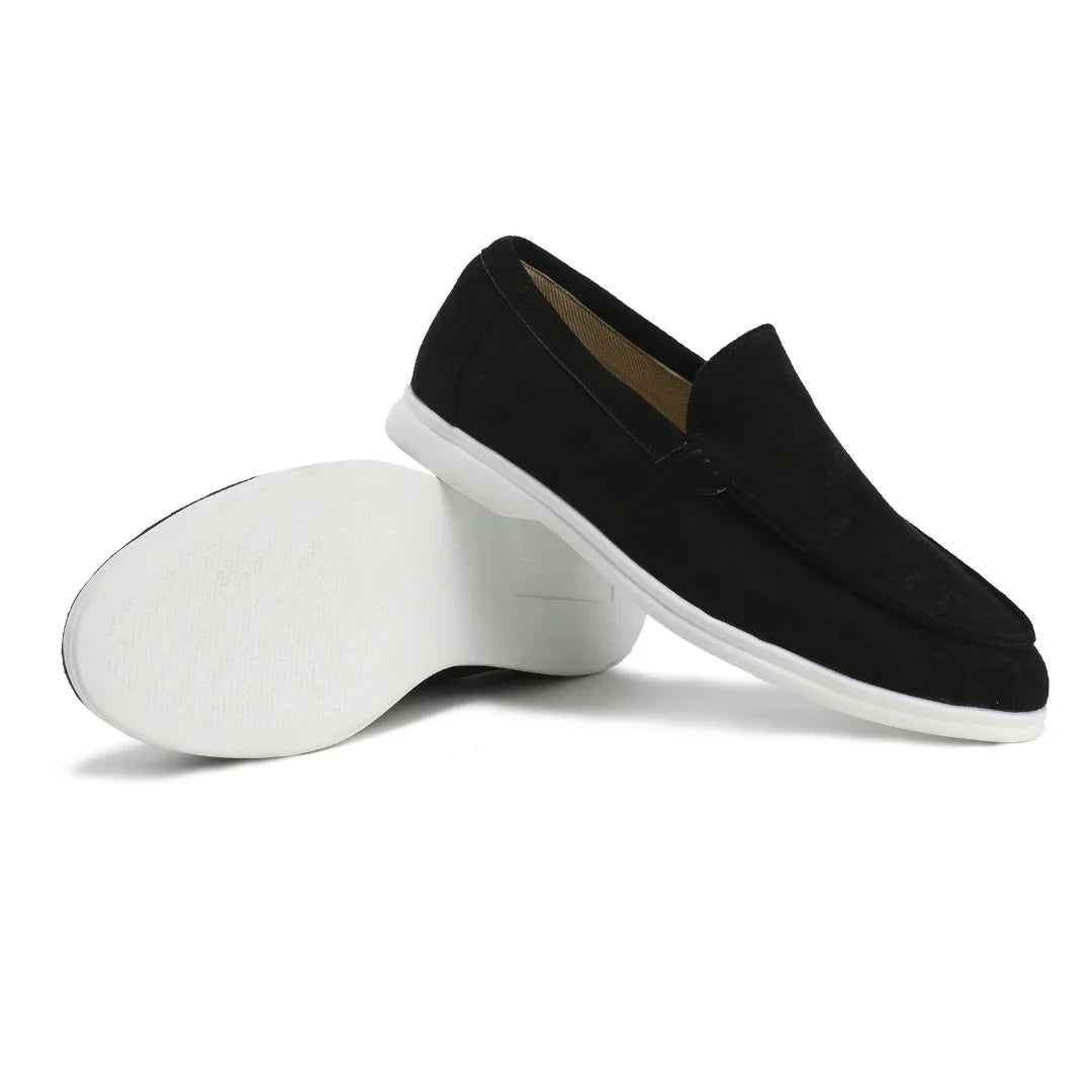 Kamil Men’s Shoes | Suede Slip-On Loafers with Low-Profile Design for Autumn