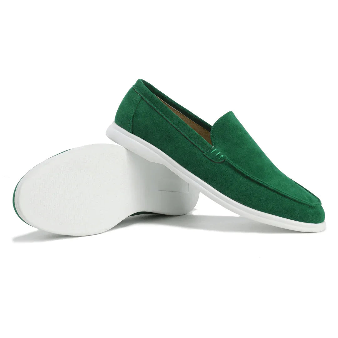 Kamil Men’s Shoes | Suede Slip-On Loafers with Low-Profile Design for Autumn