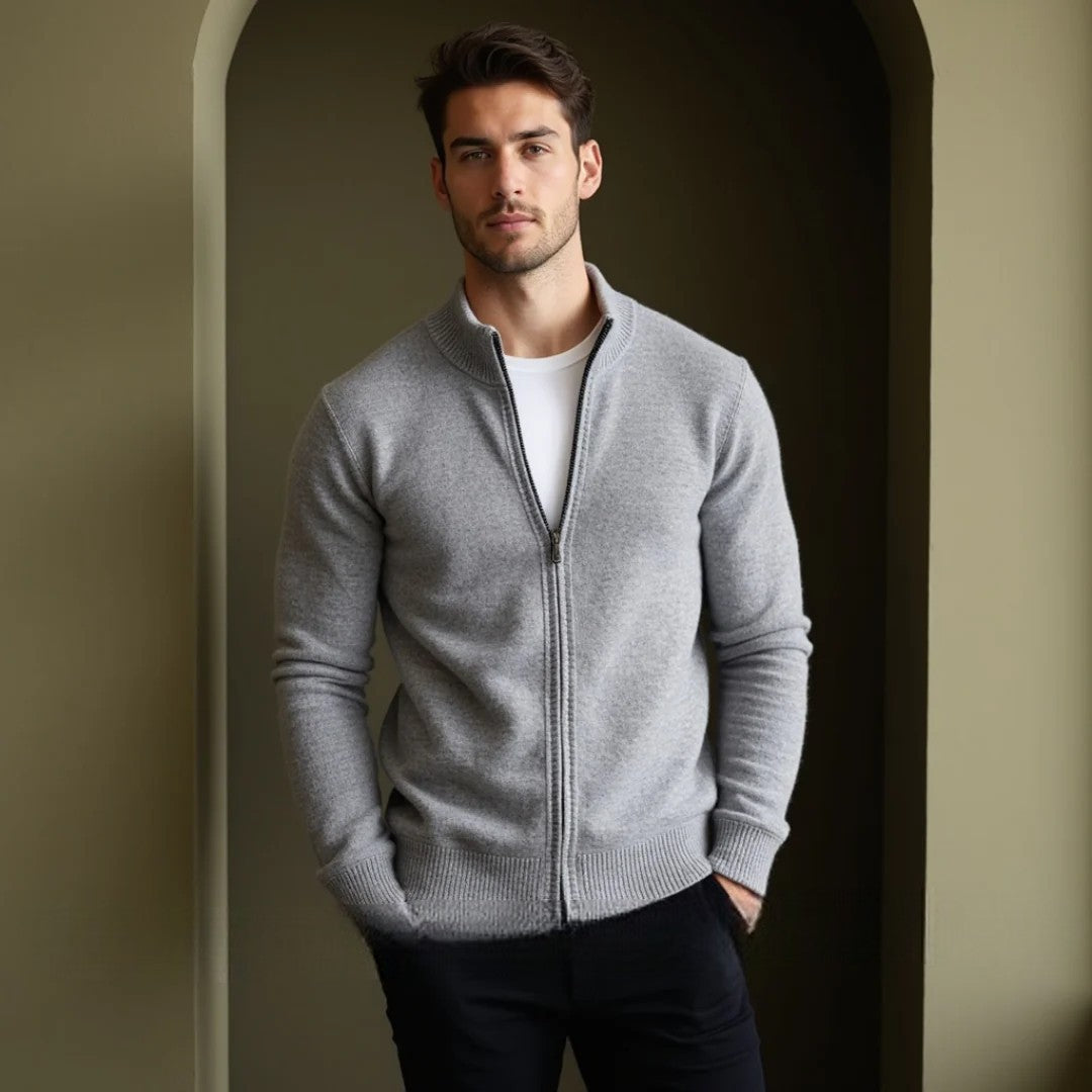 Landon Men’s Sweater | Zip-Up Sweater for Winter