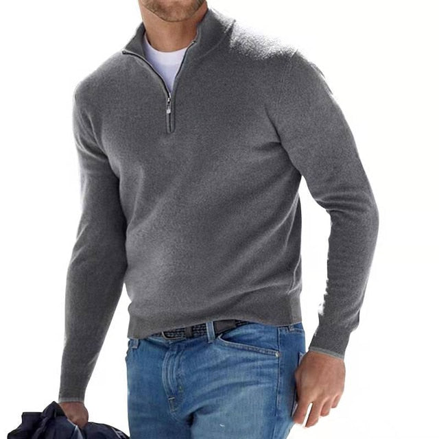 Jairus Half Zip Jumper| Men's Knit Jumper for Autumn