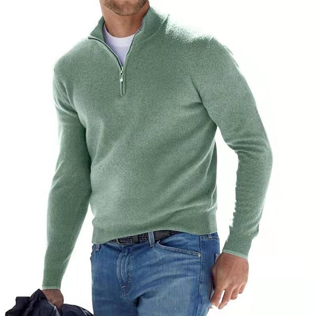 Jairus Half Zip Jumper| Men's Knit Jumper for Autumn