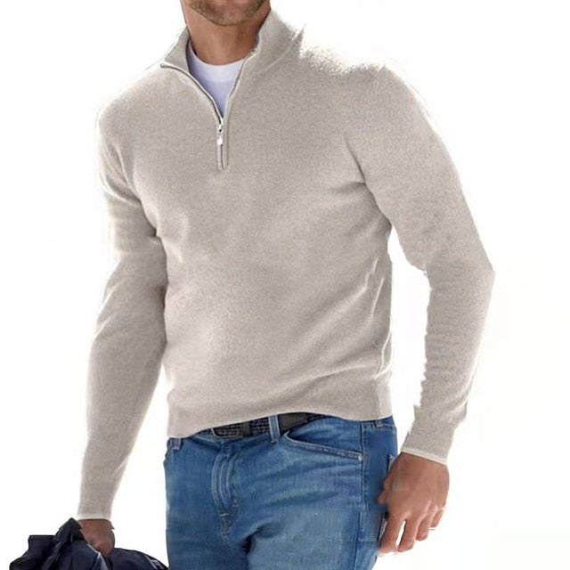 Jairus Half Zip Jumper| Men's Knit Jumper for Autumn