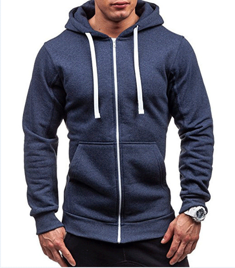 Merick Men’s Sweatjacket | Zip-Up Cotton Blend