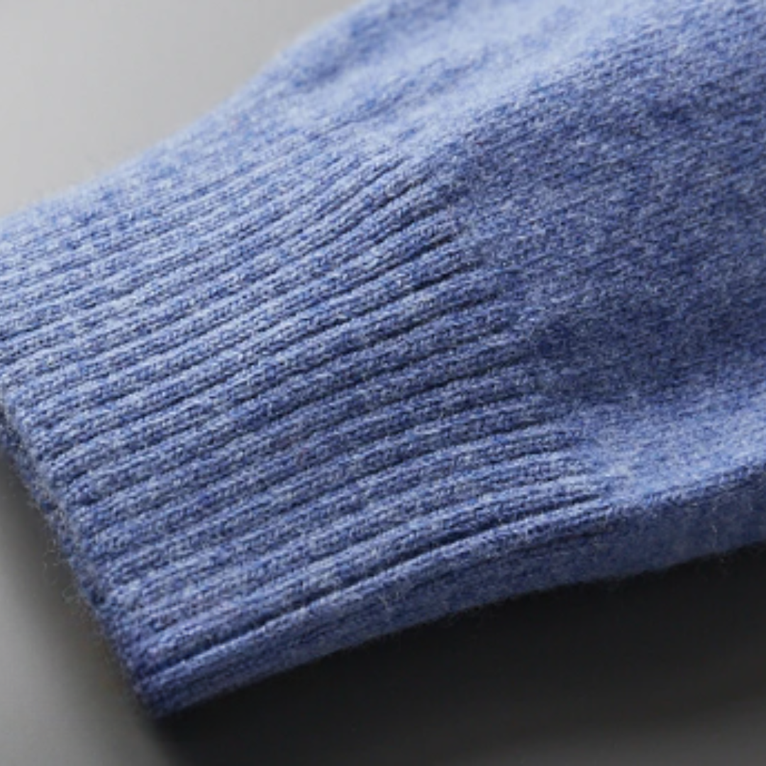 Jace Men’s Sweater | Knitted Polo Sweater with Collar and Button Placket for Autumn
