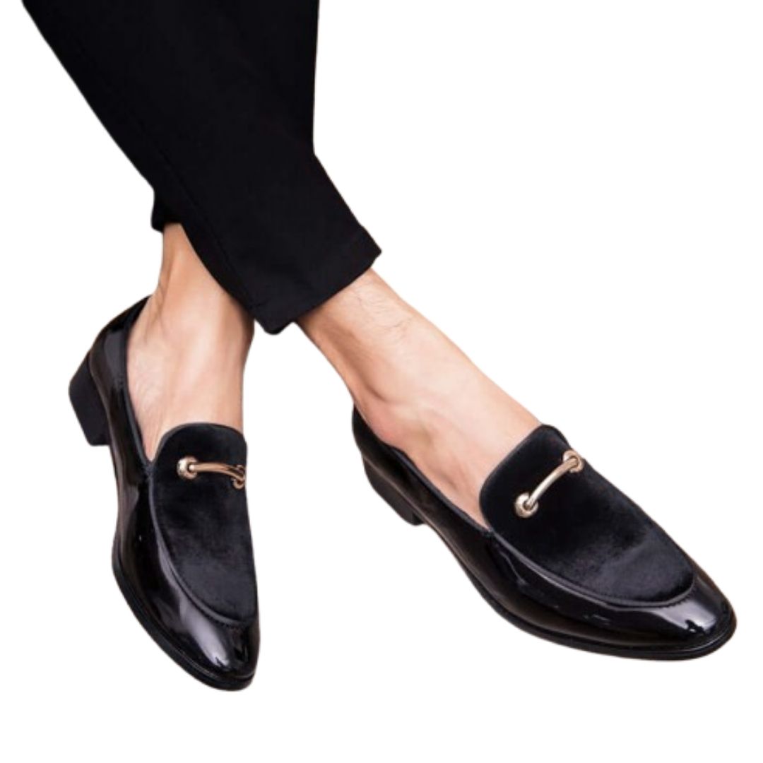 Kean Loafers | Men's Patent Leather Italian-Style Formal Shoes