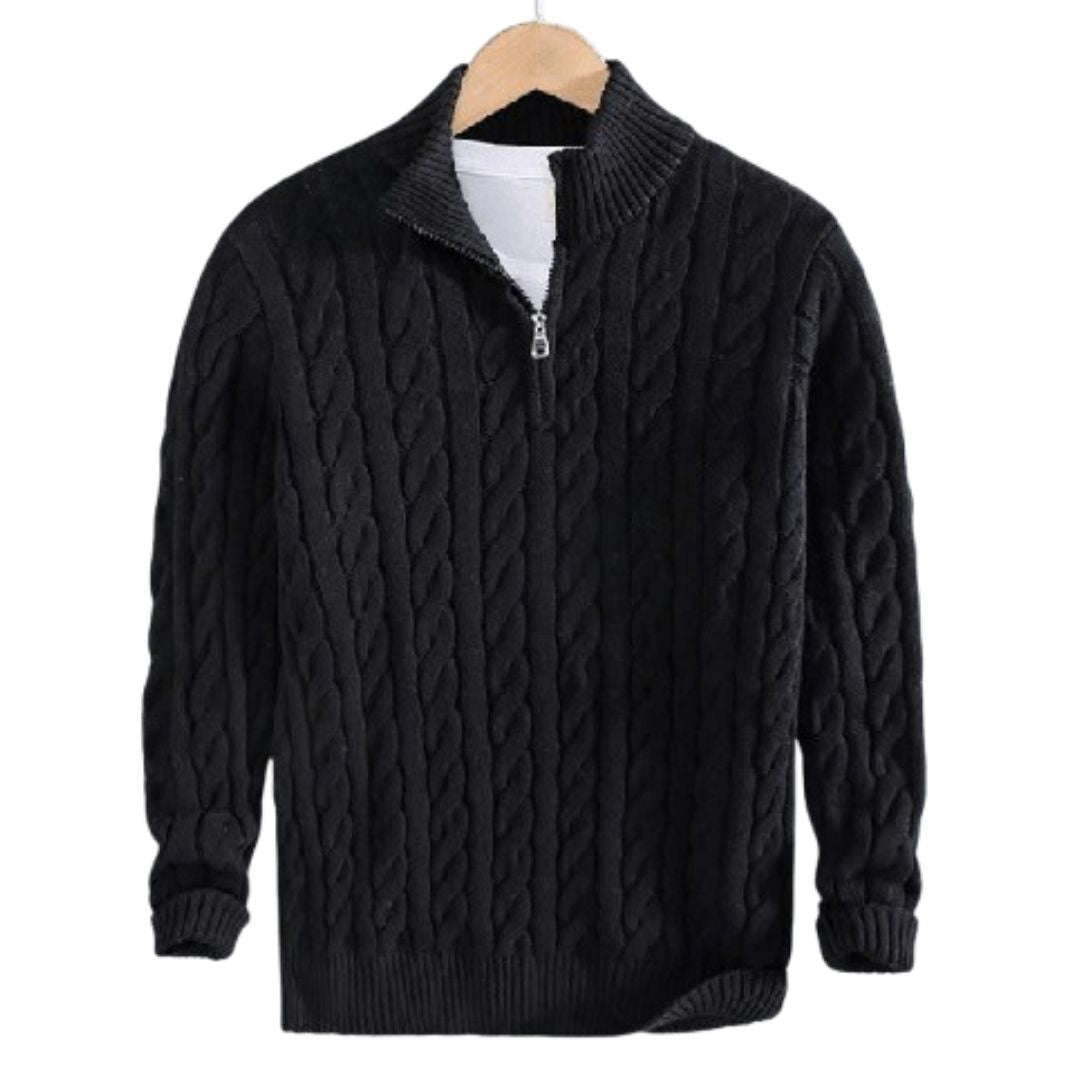 Leon Men’s Sweater | Knitted Crew Neck Sweater for Autumn