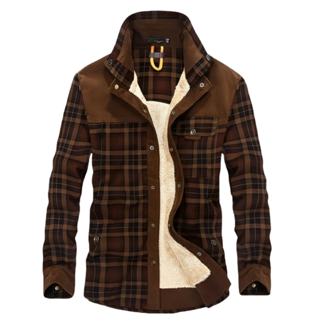Lawrie Men’s Overshirt | Fleece-Lined Overshirt for Autumn