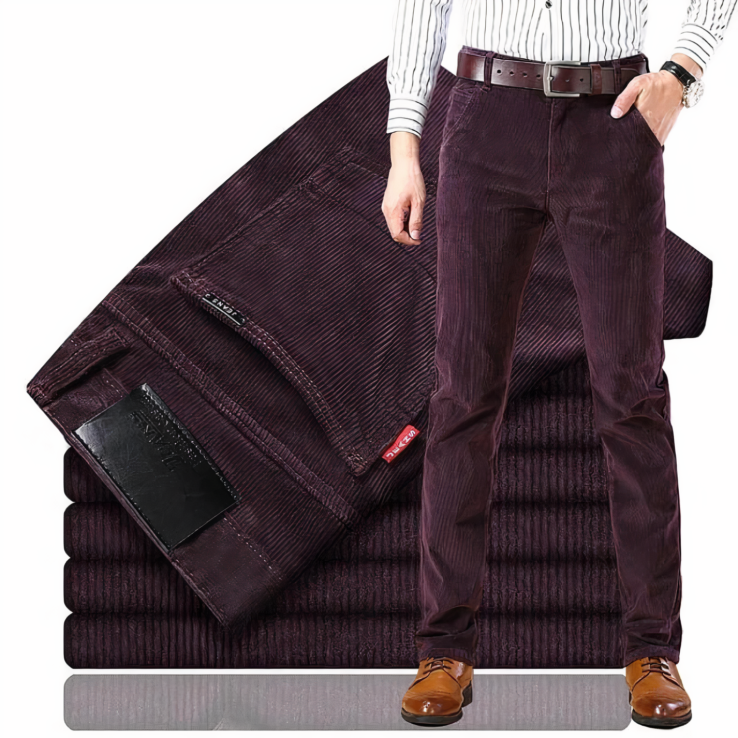 Kendal Corduroy Pants | Men's Autumn Straight-Leg Warm Casual Pants