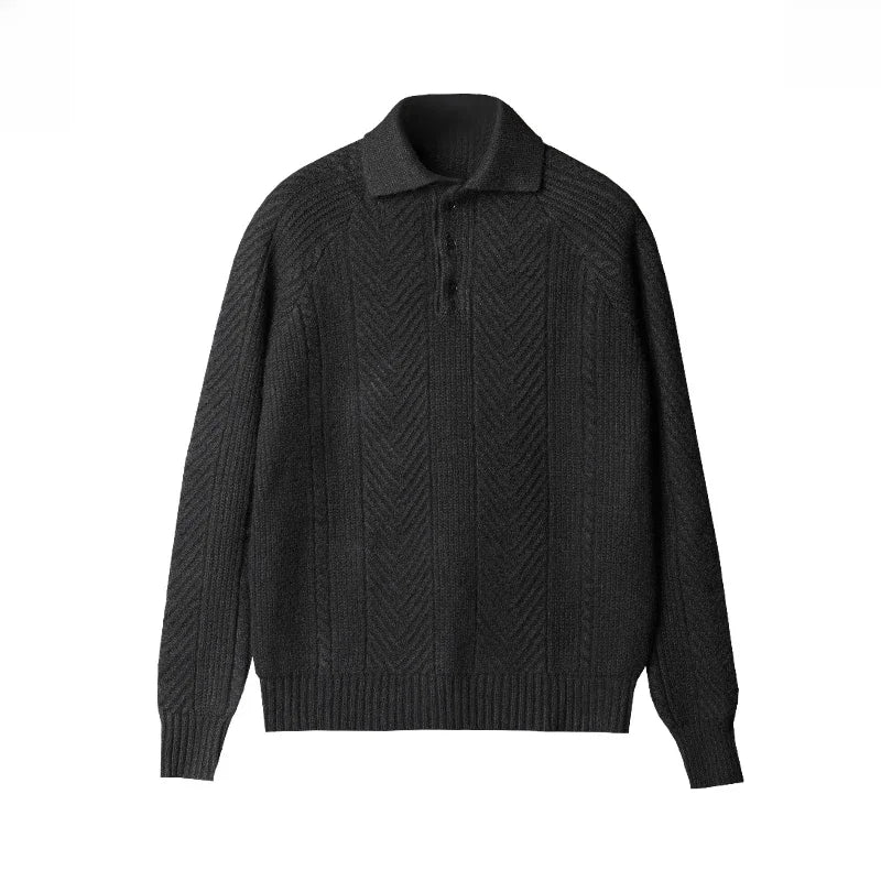 Janek Button Collar Cardigan | Knitted Cardigan for Autumn