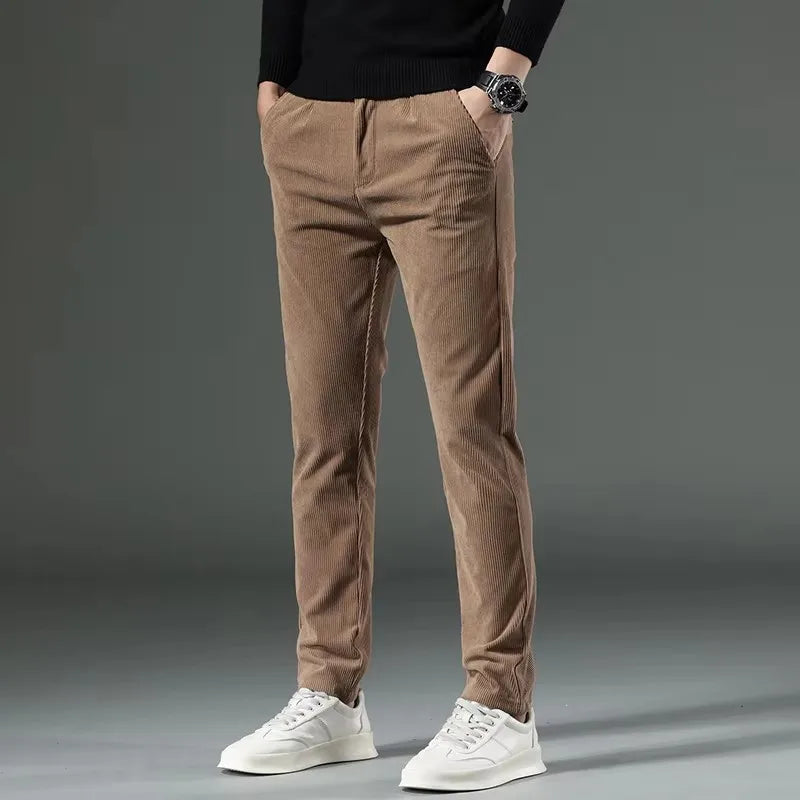 Kieron Men’s Trousers | Corduroy Straight-Leg for Autumn