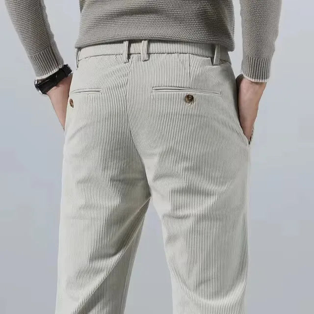 Kieron Men’s Trousers | Corduroy Straight-Leg for Autumn